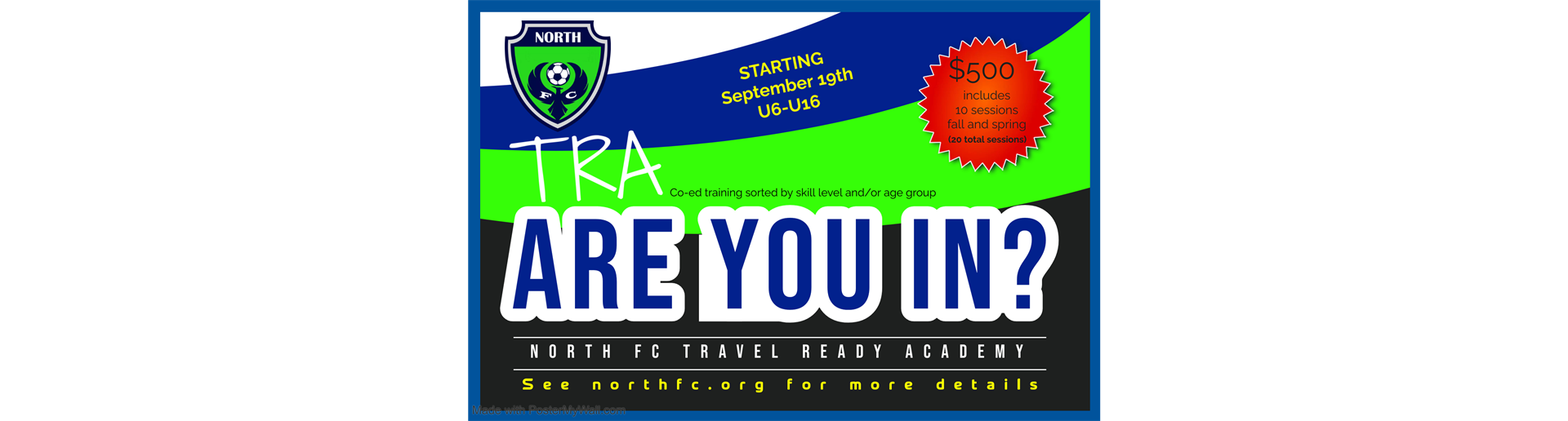 2023/2024 North FC TRA - Register Now